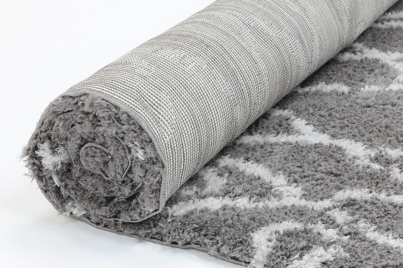 Accorom Fes Shag Grey Silver Rug