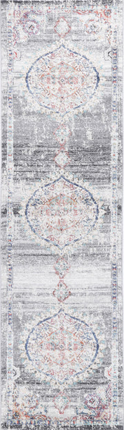 Chamber Hollow Medalion Transitional Grey Rug