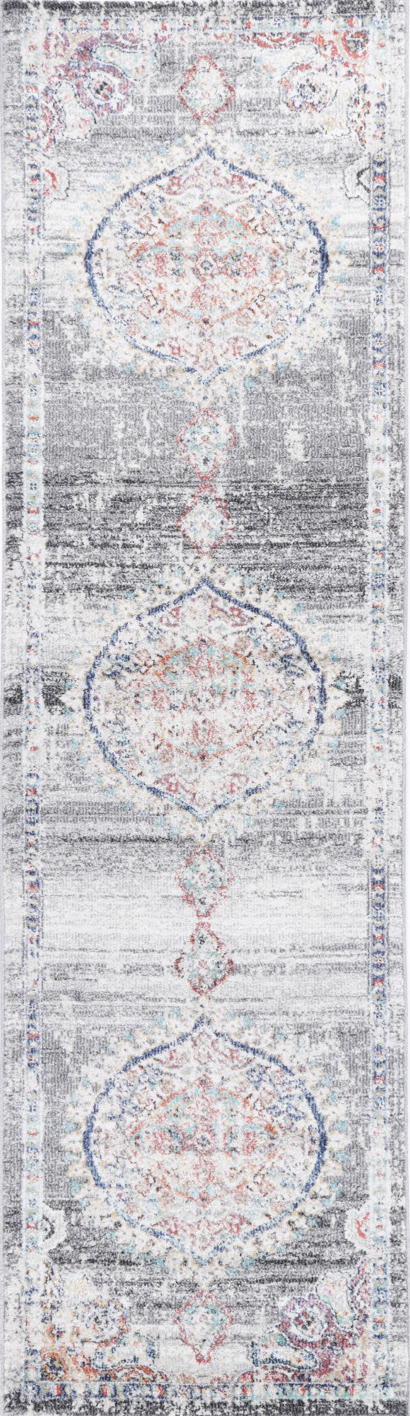 Chamber Hollow Medalion Transitional Grey Rug