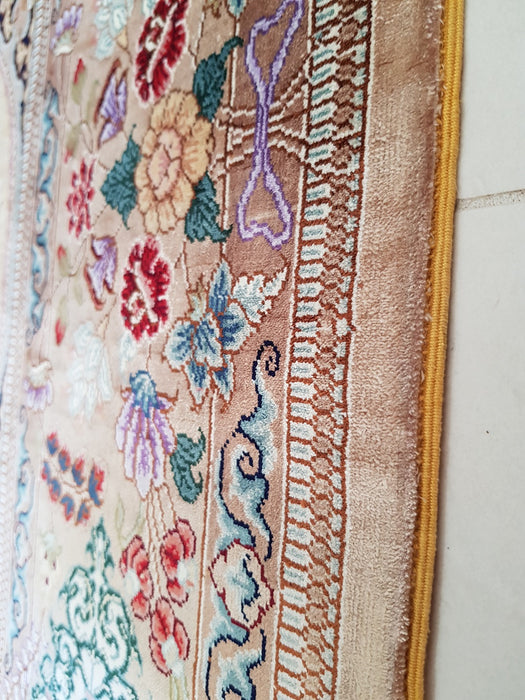 Four Season Silk 39 Central Asia Handmade Multi Rug