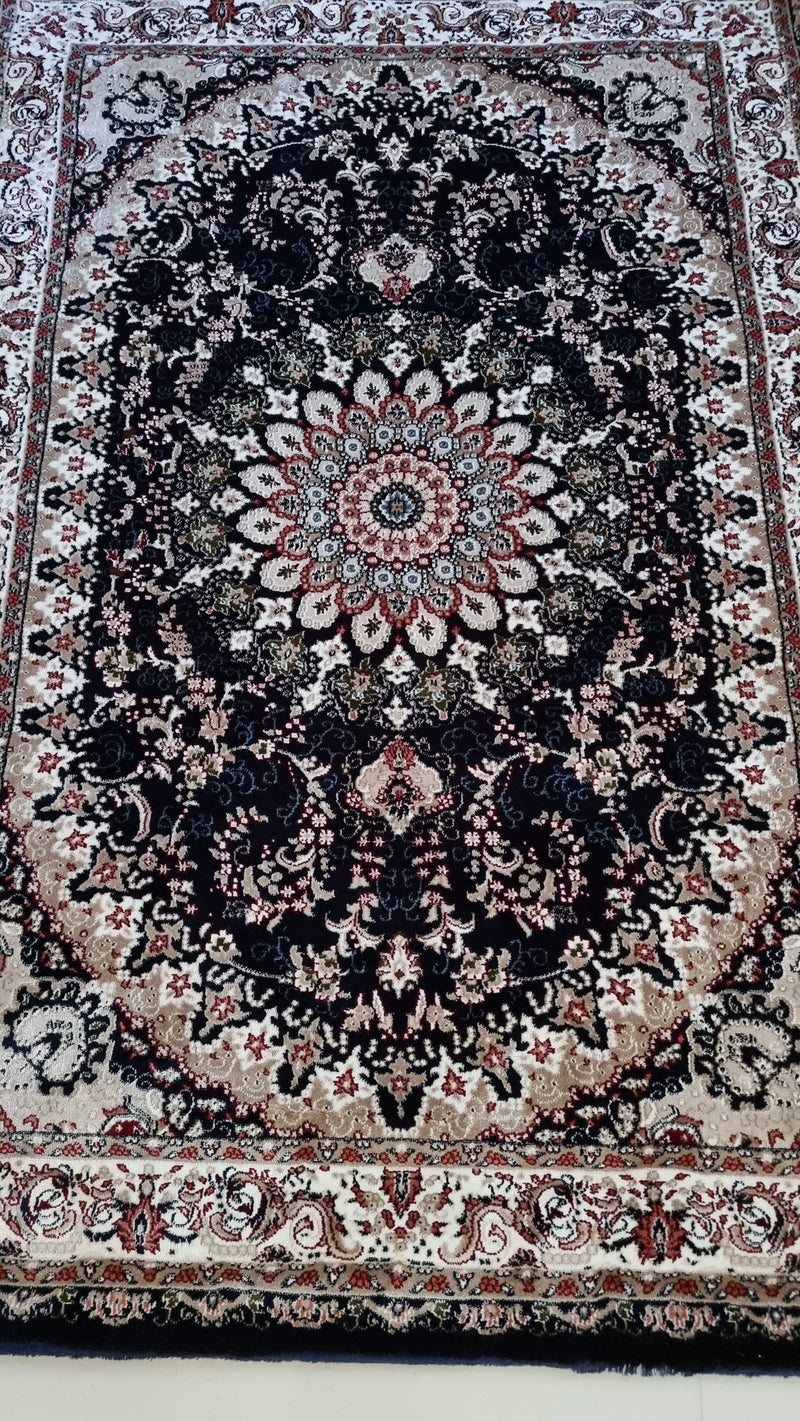 SilkVera Medallion Navy Uniart Rug