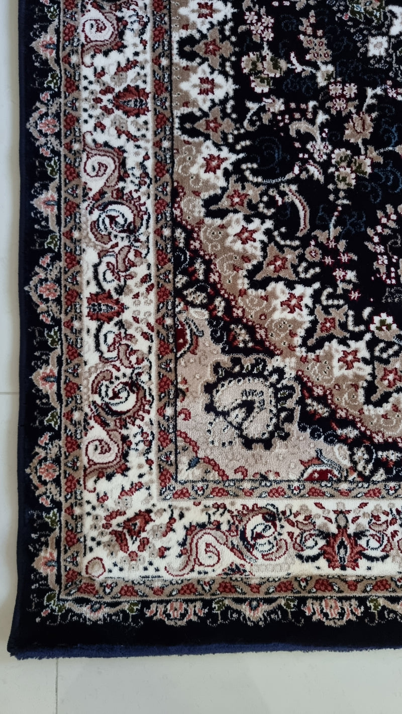 SilkVera Medallion Navy Uniart Rug