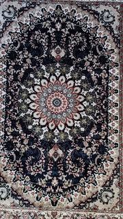 SilkVera Medallion Navy Uniart Rug