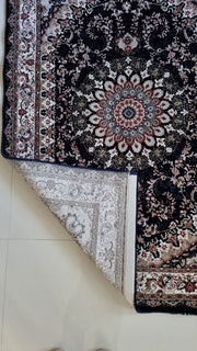 SilkVera Medallion Navy Uniart Rug