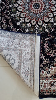 SilkVera Medallion Navy Uniart Rug