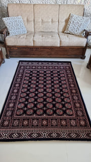 SilkVera Philpa Navy Red Uniart Rug