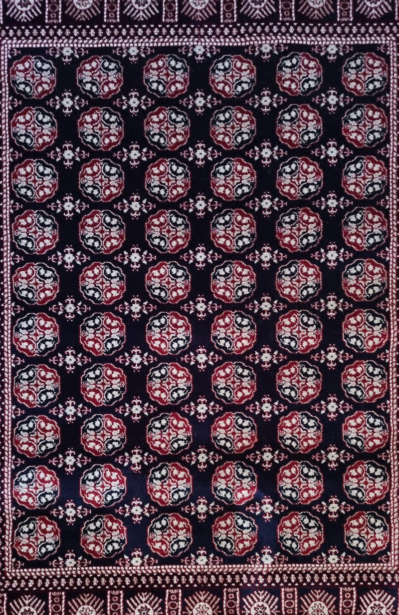 SilkVera Philpa Navy Red Uniart Rug