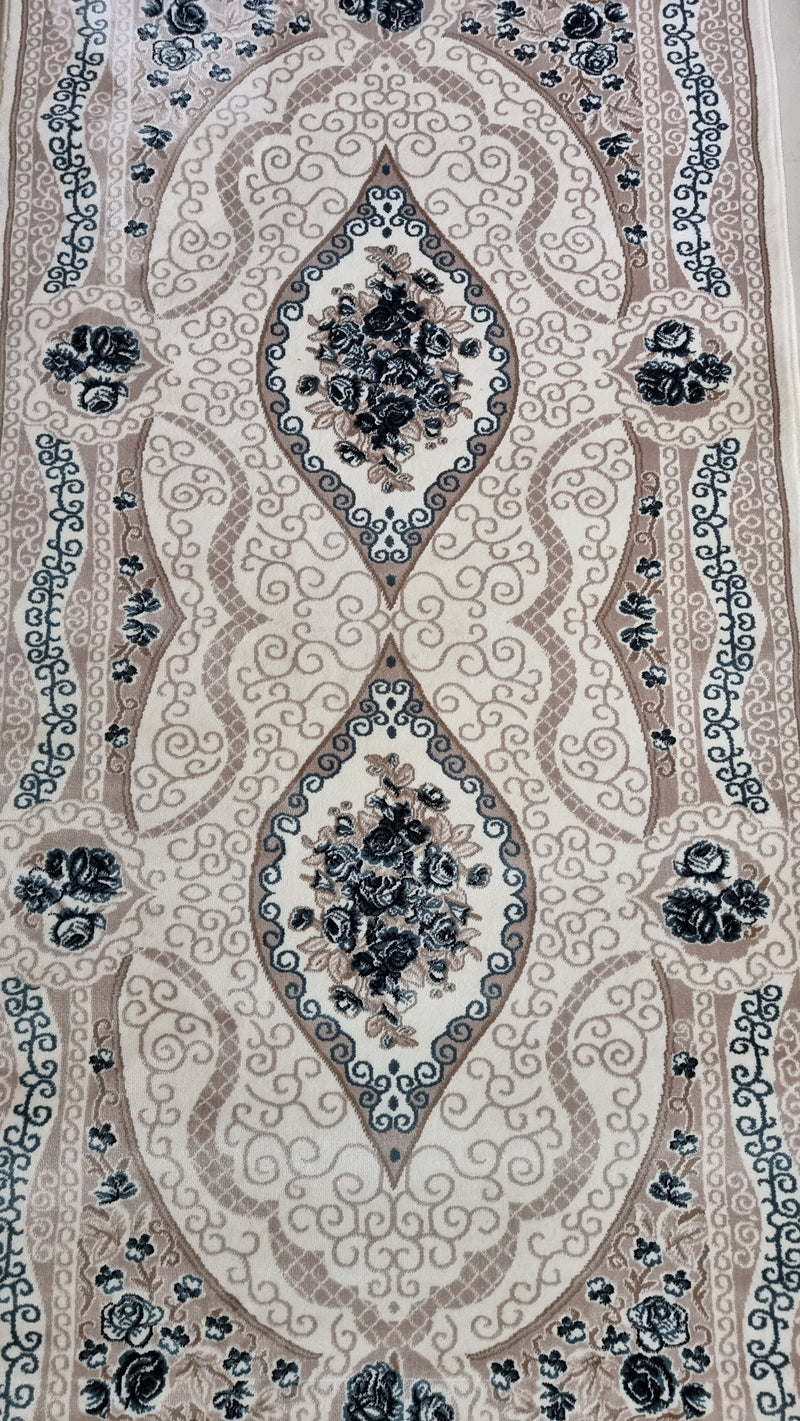 SilkVera Medallion White Uniart Rug