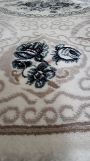 SilkVera Medallion White Uniart Rug