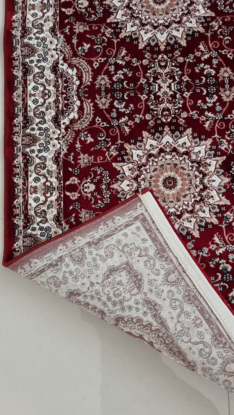 SilkVera Medallion Read Uniart Rug