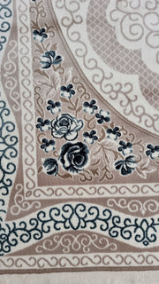 SilkVera Medallion White Uniart Rug