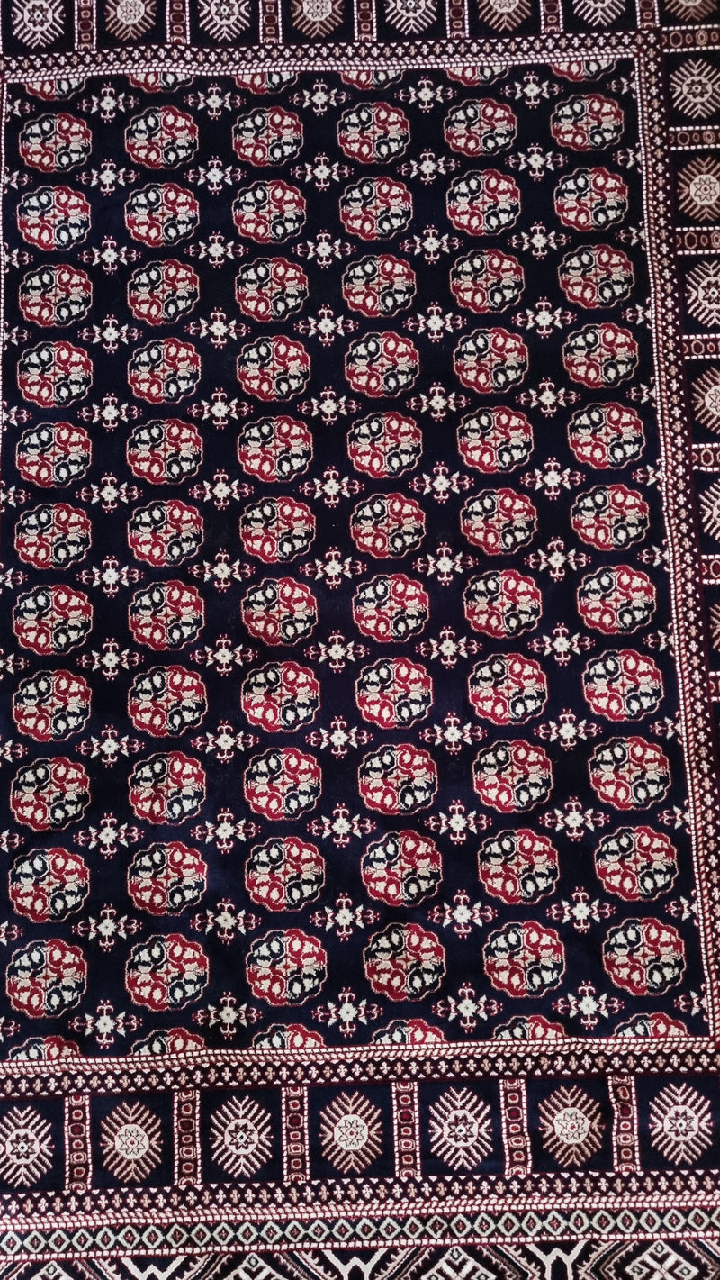 SilkVera Philpa Navy Red Uniart Rug