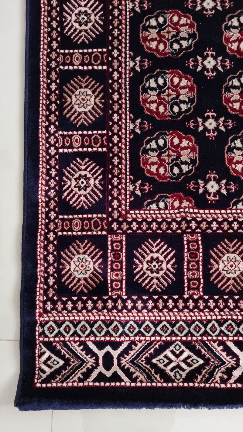 SilkVera Philpa Navy Red Uniart Rug