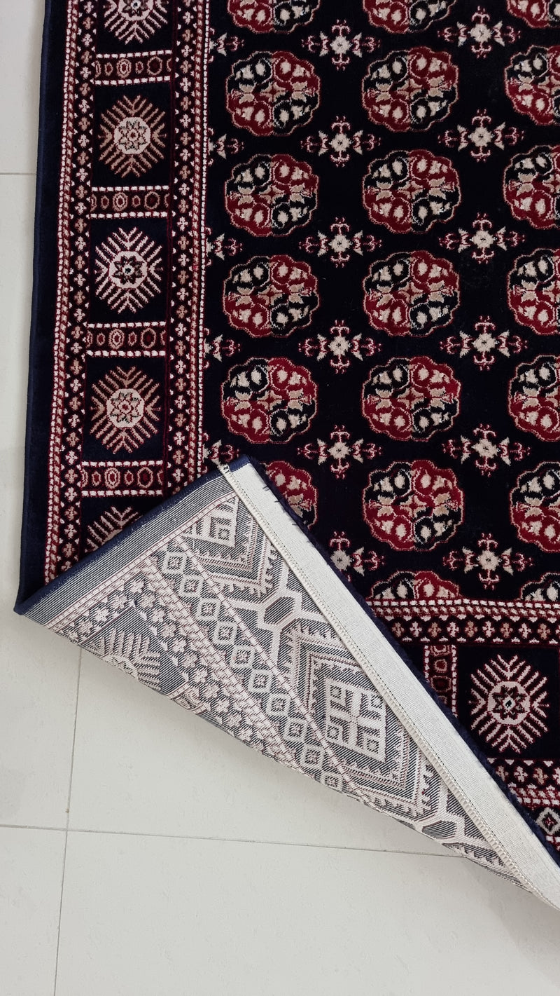 SilkVera Philpa Navy Red Uniart Rug