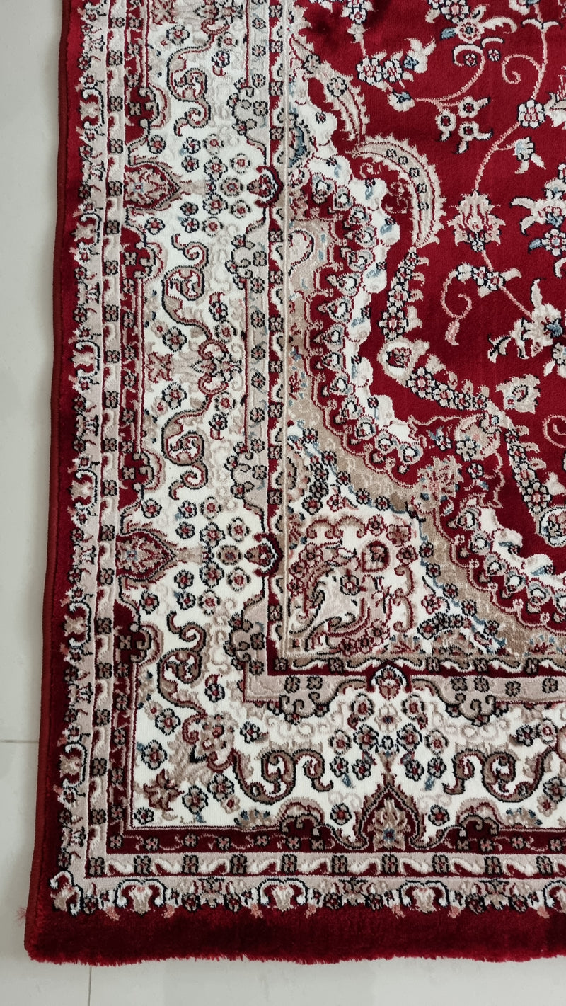 SilkVera Medallion Read Uniart Rug