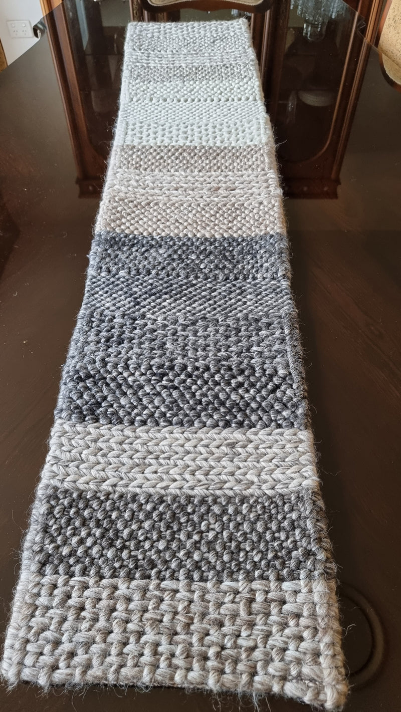 Wool berg Stripe Table Runner