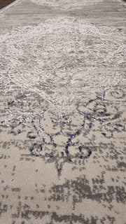 Glamor Beauty Light Grey Runner Rug