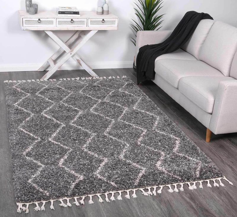 Casa Maria Fleck Tribal Grey Rug