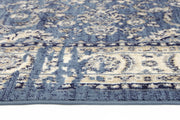 Aarya Navy Blue Ziegler Distressed Ikat Rug