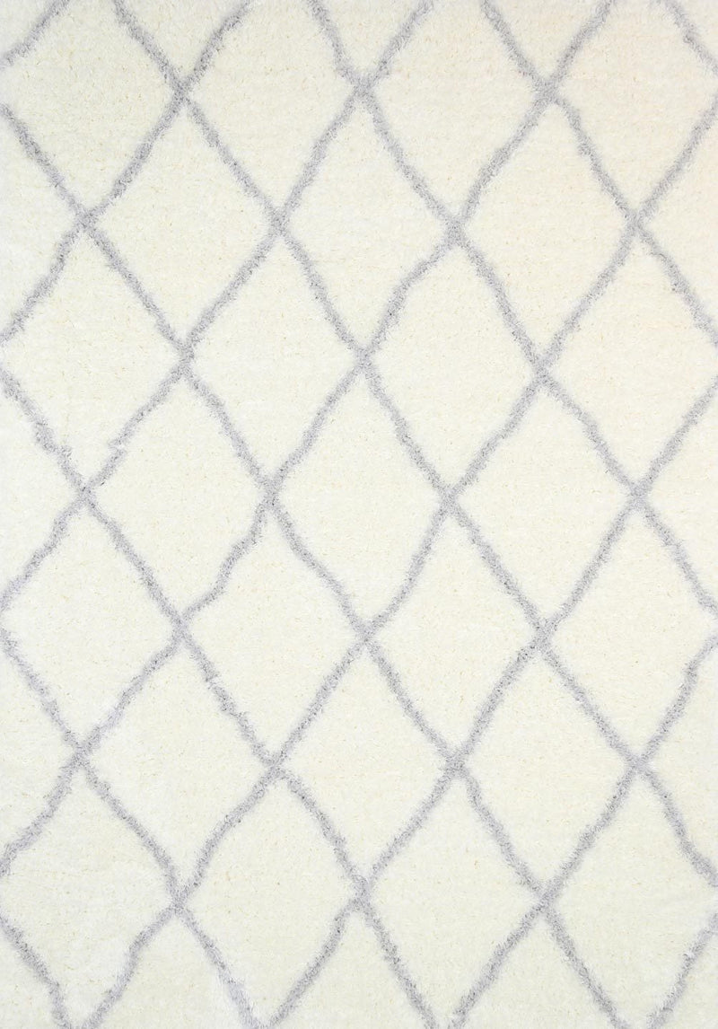Accorom Nomi shag Cream Silver Rug