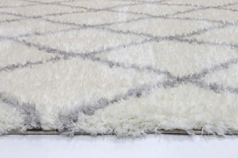 Accorom Nomi shag Cream Silver Rug
