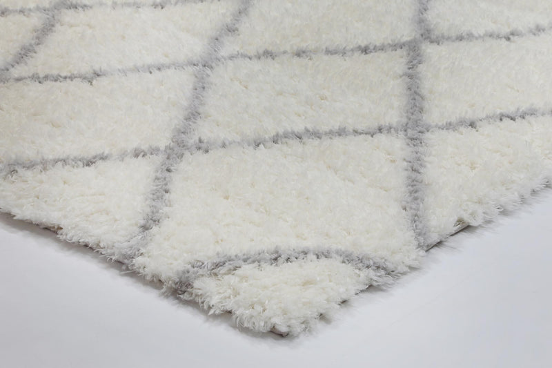 Accorom Nomi shag Cream Silver Rug