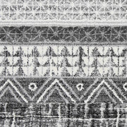 Smut Tribal Lines Cream Rug