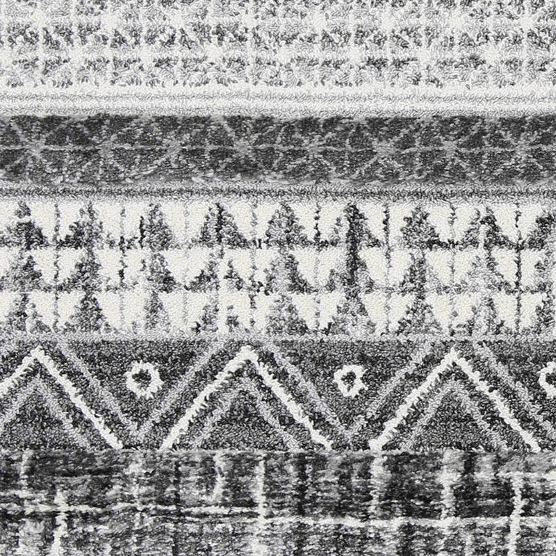 Smut Tribal Lines Cream Rug