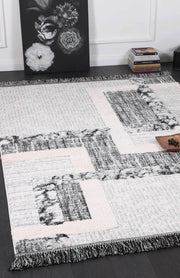 Smut Tribal Modern Cream Rug