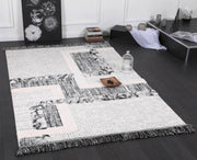 Smut Tribal Modern Cream Rug
