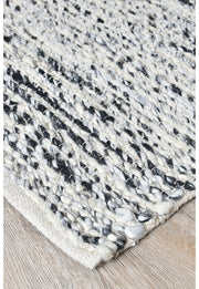 Lilian Ivory Black Rug
