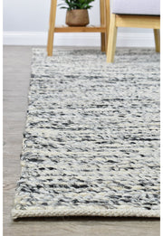 Lilian Ivory Black Rug