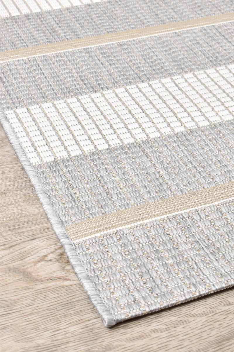 Alma Line Grey Cream rug