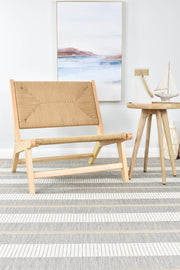 Alma Line Grey Cream rug