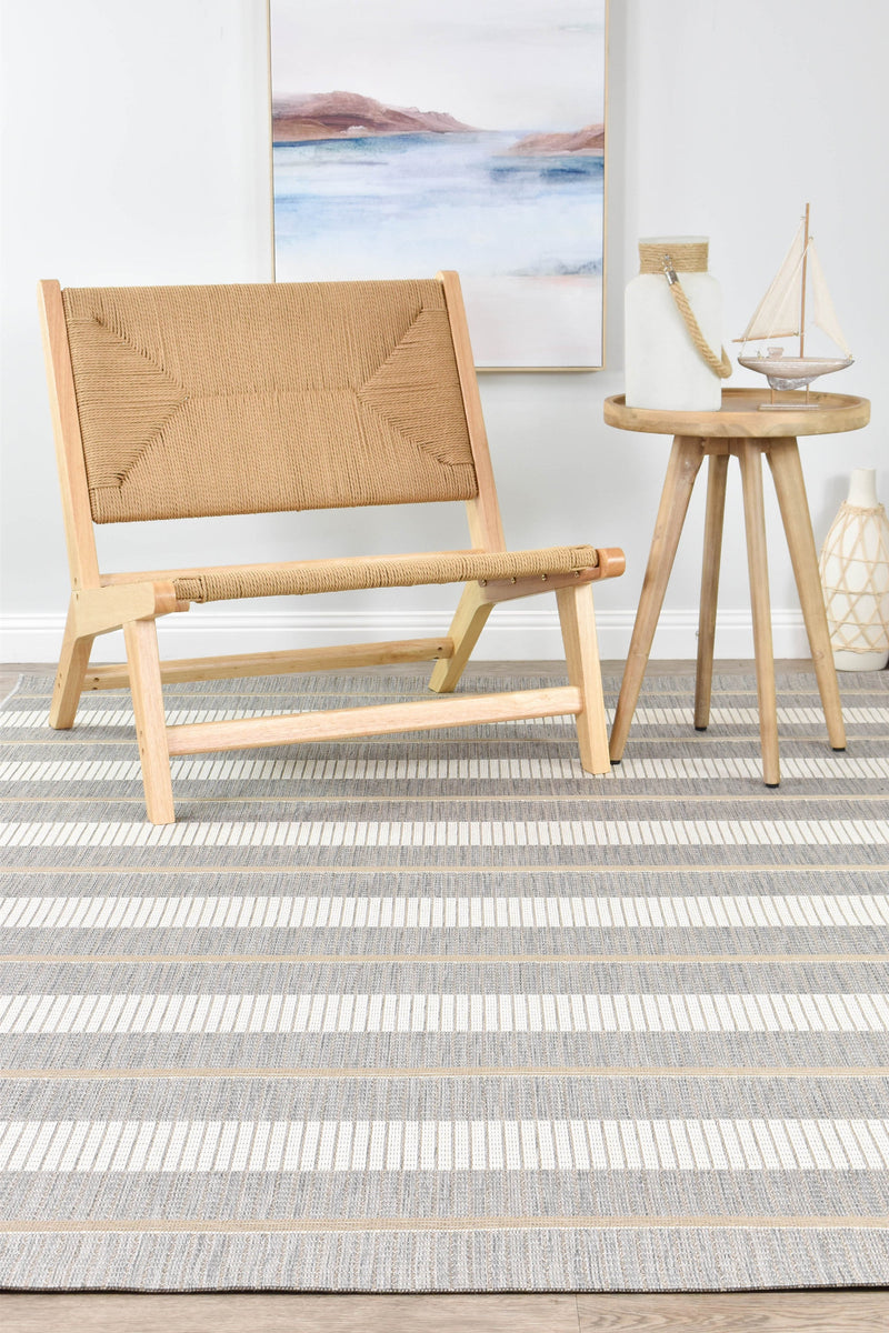 Alma Line Grey Cream rug