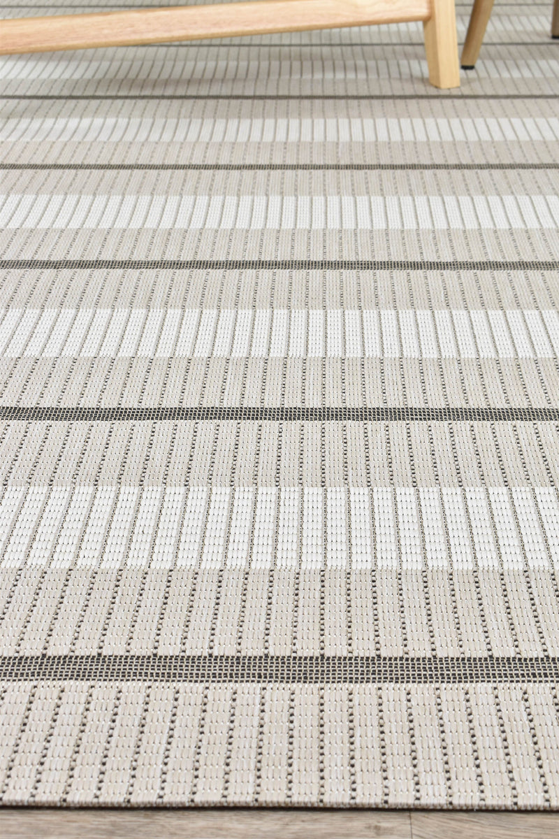 Alma Line Beige Cream Rug