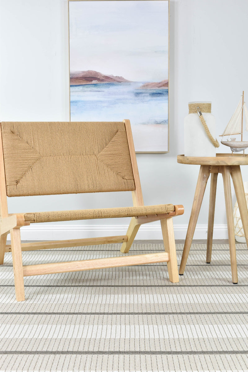 Alma Line Beige Cream Rug