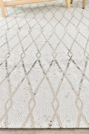 Alma Cross Cream Beige Rug