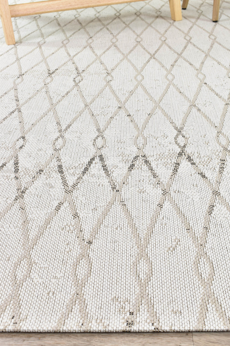 Alma Cross Cream Beige Rug