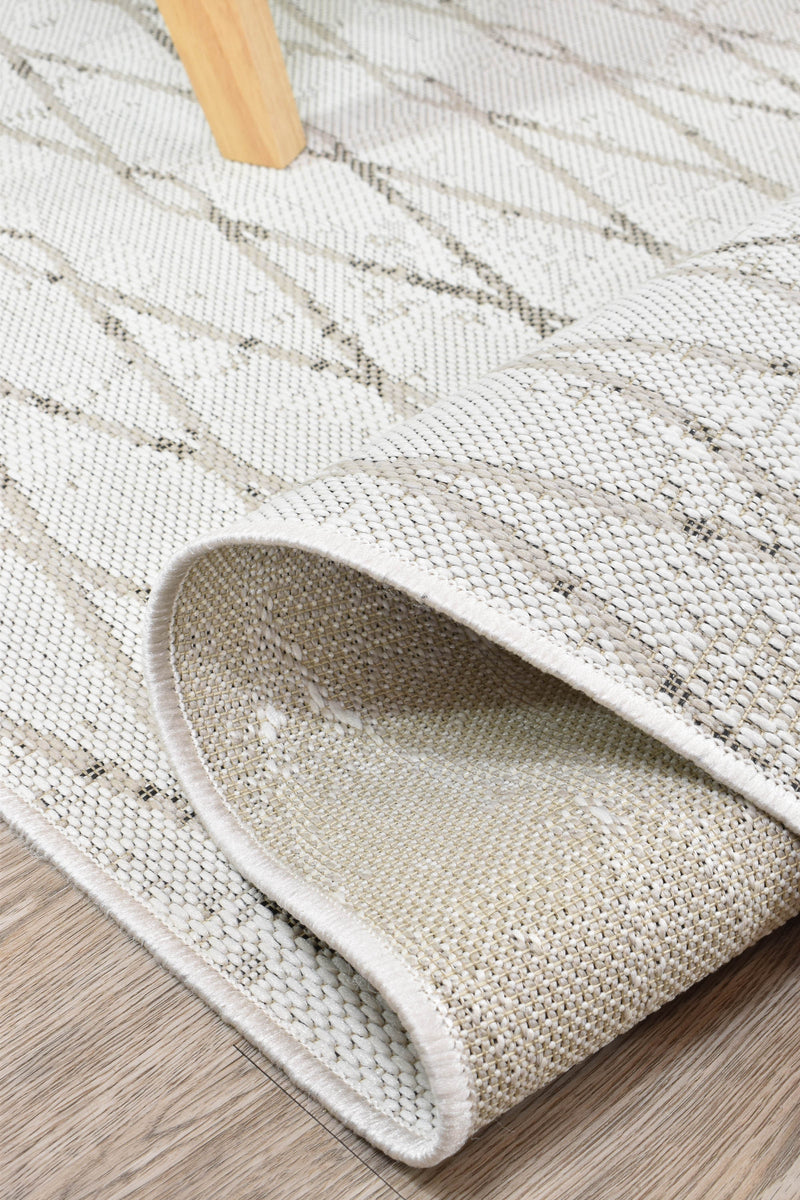 Alma Cross Cream Beige Rug