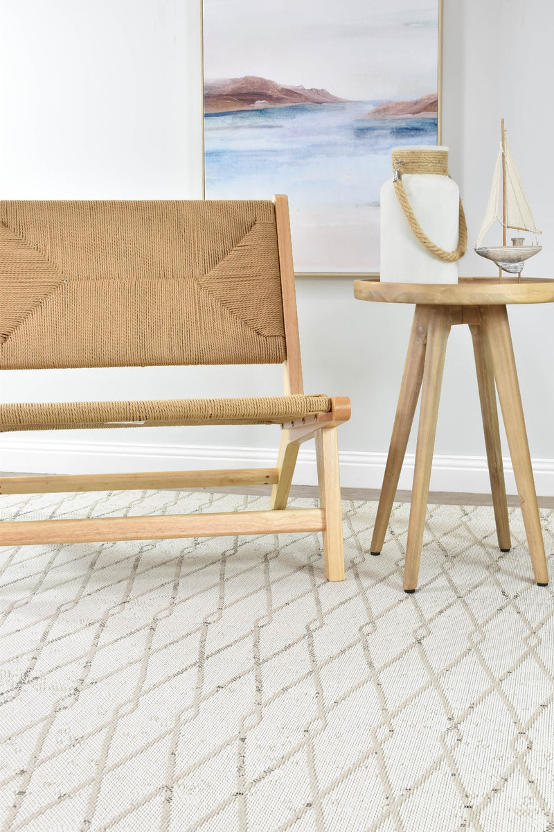 Alma Cross Cream Beige Rug