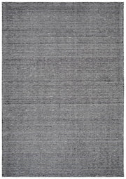 Cloud Black Cotton Rayon Rug