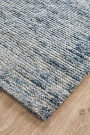 Cloud Indigo Cotton Rayon Rug