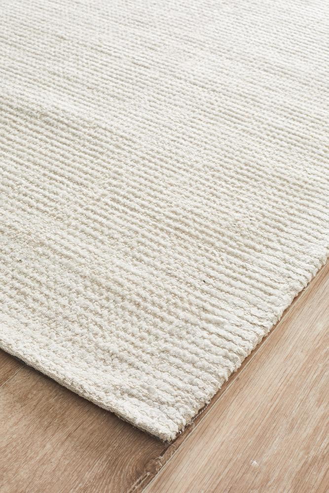 Cloud Ivory Cotton Rayon Rug