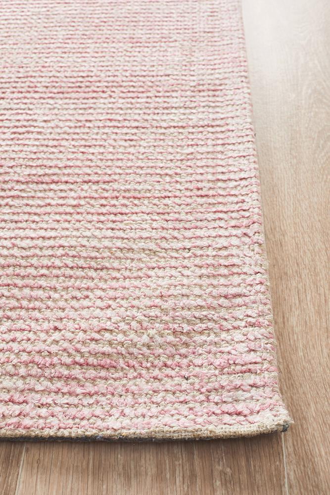 Cloud Rose Cotton Rayon Rug