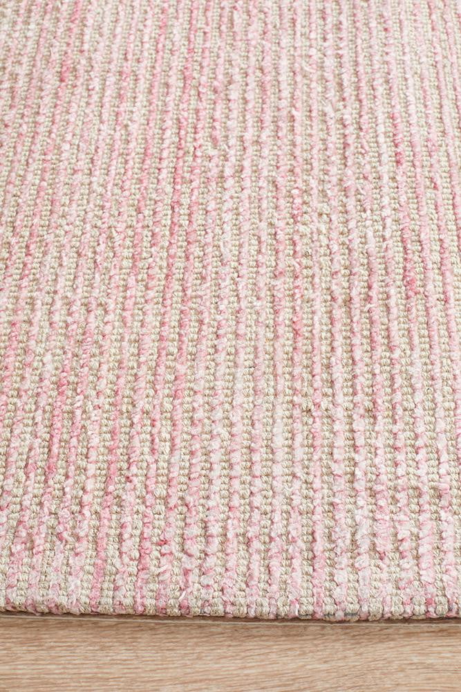 Cloud Rose Cotton Rayon Rug