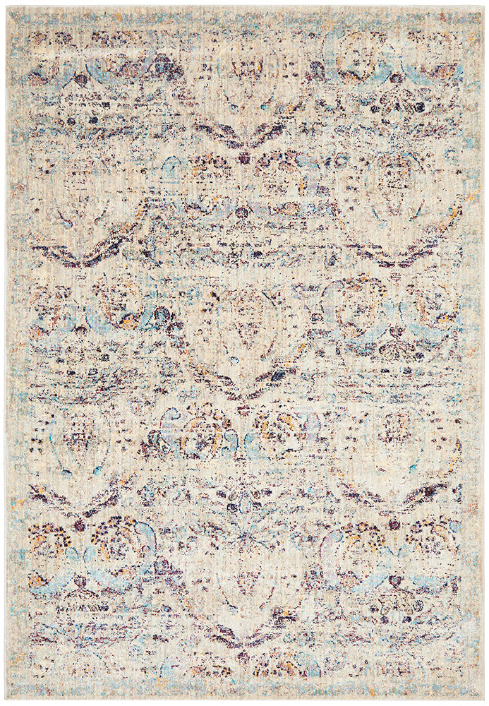 Limerick Stunning Designer Rug Silver Blue