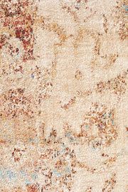 Tuskany Stunning Designer Rug Ivory Rust