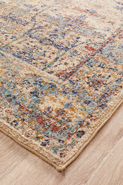 Sanremo Stunning Designer Rug Ivory Blue