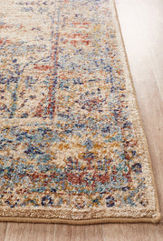 Sanremo Stunning Designer Rug Ivory Blue